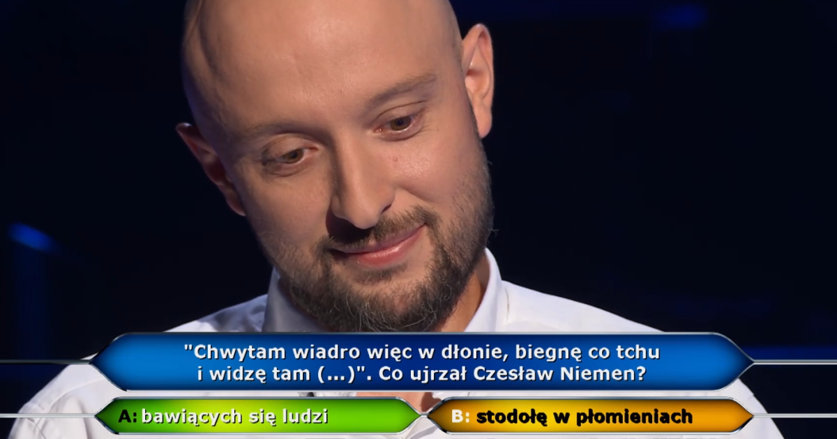 Dlaczego Pan Tomasz Nie Lubił Katarynek Milionerzy: Tomasz nie wykorzystał koła i... przegrał! - oficjalna